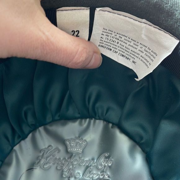 Vintage Kingform Women’s Military Hat in Green - Picture 5 of 10